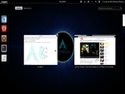 Gnome Arch linux + screenfetch + F...